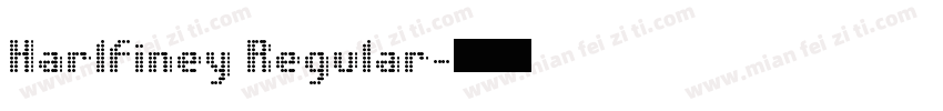 Harlfiney Regular字体转换